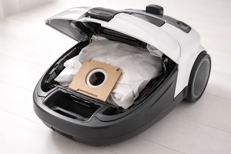 نمونه نصب اشتباه کیسه جاروبرقی و بسته نشدن صحیح درپوش