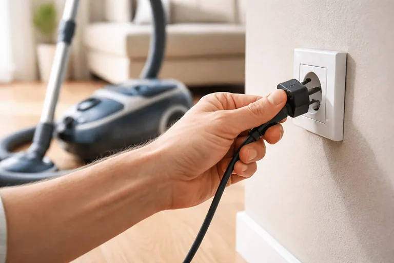 نکات ایمنی قبل از تعویض کیسه جاروبرقی و جدا کردن از برق