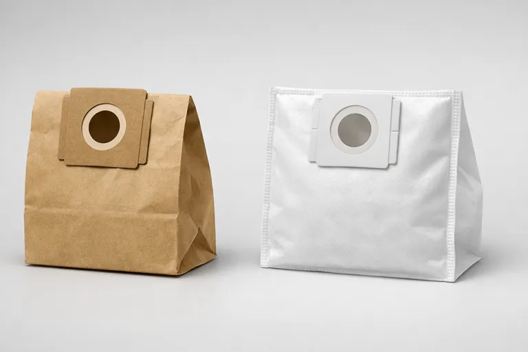 مقایسه پاکت کاغذی و پارچه ای برای پاکت جاروبرقی پارس خزر