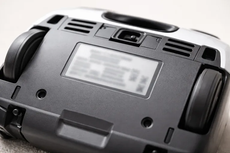 محل پلاک مشخصات برای تشخیص مدل کیسه جاروبرقی پارس خزر